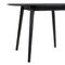 Armen Living Arcadia 48" Round Dining Table in Black Wood LCARDIBL48 - alternate 6